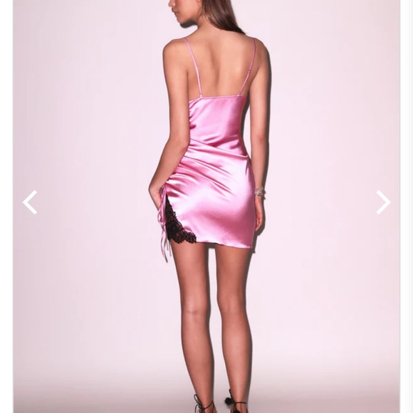 New with flaw! | Fleur de Mal Silk Ruched Gown Bisou Pink XS - Picture 2 of 6